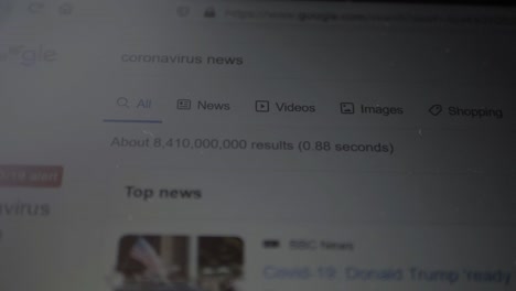 Google-internet-search-on-Coronavirus-news