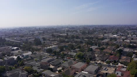 Wide-aerial-shot-of-a-Los-Angeles-neighborhood