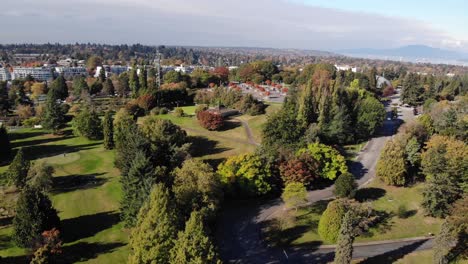 forward-drone-aerial-of-vancouver-golf-course