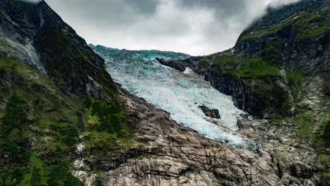 Luftaufnahme-Des-Boyabreen-Gletschers