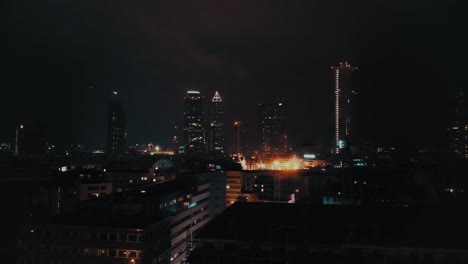 A-Timelaps-in-Frankfurt-at-night-in-4k,-with-a-pan
