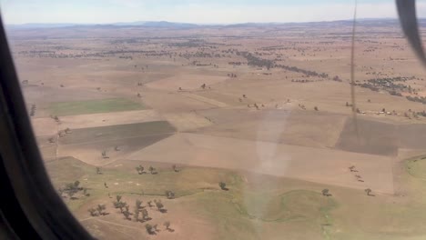 Volando-Sobre-El-País-Afectado-Por-La-Sequía-Nsw-Australia-En-Un-Avión-De-Hélice