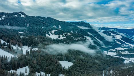 Flight-above-the-Pederu-valley.-Dolomites,-Italy