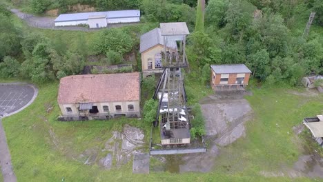 Old-coal-minewheel-in-Asturias-aerial-sight