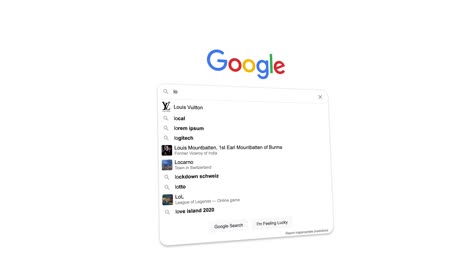 Searching-"lockdown"-on-Google-search-bar