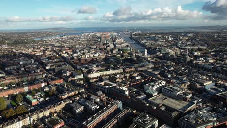 Aerial-View-of-Dublin,-Ireland
