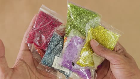Small-colored-beads--for-crafts