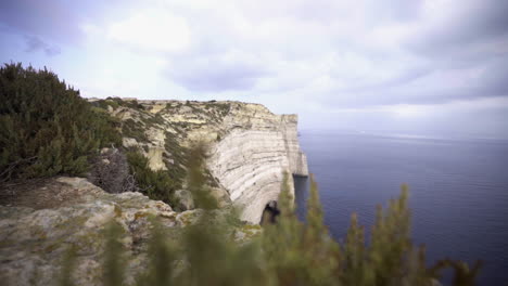 Huge-cliffs-of-Sanap-at-Gozo-island-on-cloudy-day