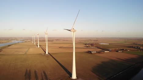 Luftaufnahme:-Windkraftanlage,-Grünes-Energiekonzept