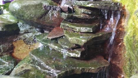 Garden-mini-waterfall-of-stone-rock