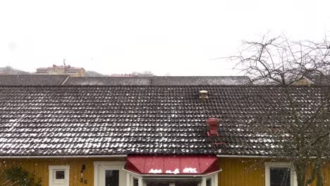 Schneit-In-Schwedischen-Wintervororten