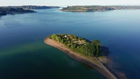 Aerial-View-Of-Aucar-Island-Off-Island-Of-Chiloe