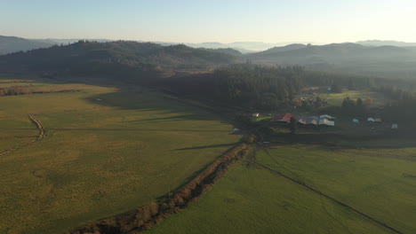 Rural-Farmland-In-Myrtle-Point,-Coos-County,-Oregon-On-A-Sunny-Morning