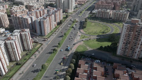 Aerial-view-Avenida-Boyaca-in-Bogota-Colombia
