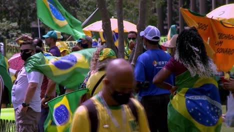 Supporters-of-President-Bolsonaro-wear-political-t-shirts-and-wave-flags