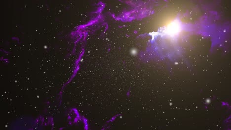 Las-Nubes-Nebulosas-Y-La-Luz-Brillante-Circundante-Flotaban-En-El-Universo