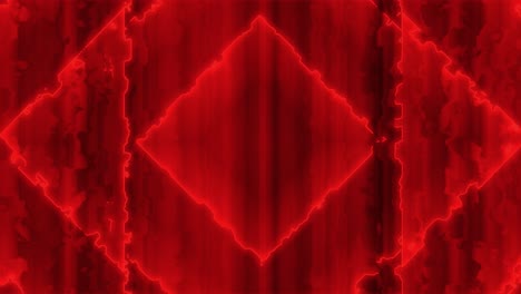 Low-poly-red-animation-of-flaming-like-nested-energy-squares-rotating-clockwise