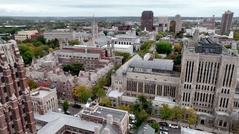 aerial-push-new-haven-connecticut-and-yale-university