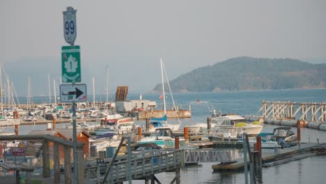 Seitenpfanne-Des-Hafens-Von-Vancouver