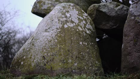 Germanic-dolmen-megalithic-site-in-Brandenburg,-closeup
