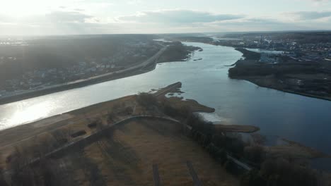 AERIAL:-Banks-of-the-Nemunas-River-which-Connects-to-Neris-River