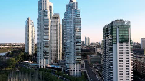 Rising-aerial-shot-of-skyscrapers-at-Puerto-Madero-in-Buenos-Aires