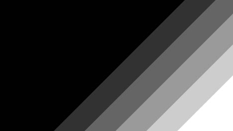 Abstrakte-Hintergrundanimation-Mit-Schwarzen,-Weißen-Und-Grauen-Diagonalen-Streifen,-Wiederholbar