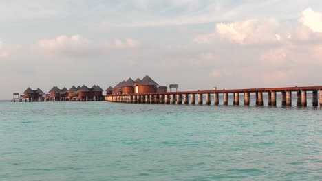 Aufnahme-Des-Inselresorts-Auf-Den-Malediven