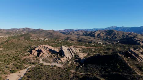 Vasquez-Rocks-Natural-Area-drone-view-from-afar