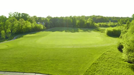 Aerial-video-of-a-beautiful-golf-course