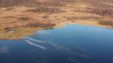 Aerial-view-of-the-Norwegian-marshland