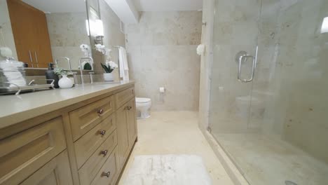 Luxuriöses-Badezimmer-Mit-Großer-Dusche-In-Einem-Modernen-Haus
