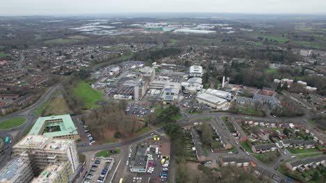 Prinzessin-Alexandra-Hospital-Harlow-Essex-UK-Luftaufnahmen