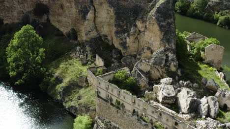 Ruins-Of-Abandoned-Monastery-On-Duraton-River-Gorges
