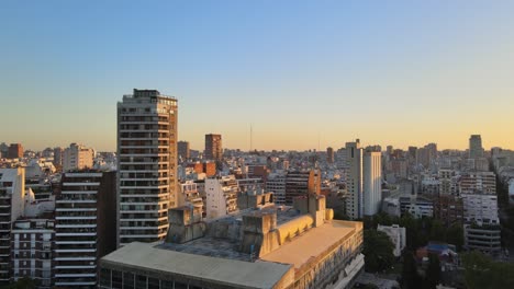 Vista-De-Pedestal-Descendente-De-Buenos-Aires-Que-Revela-La-Biblioteca-Nacional