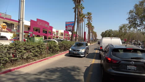 Traffic-on-Sentri-Lane,-Mexico-USA-border-crossing-in-Otay-Mesa