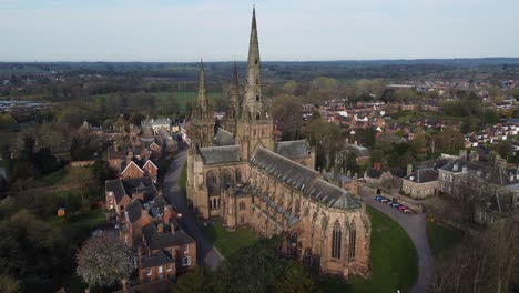 Lichfield-Cathedral-Aerial-Slow-Rise-East-Side