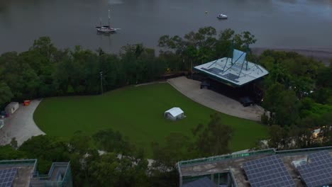Outdoor-Venue-Of-Riverstage-At-City-Botanic-Gardens-In-Downtown-Brisbane,-QLD,-Australia