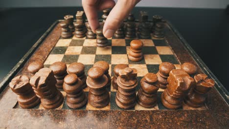Playing-chess-game-male-hands-first-person-point-of-view