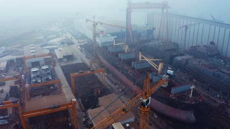 Aerial-view-of-shipyard