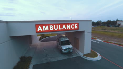 An-ambulance-ready-to-go-for-an-emergency-at-a-hospital-in-south-Texas