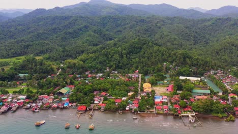 Rural-Village-At-The-Coast-Of-Malibago-And-Magbagacay-Beaches-In-Saint-Bernard,-Southern-Leyte,-Philippines