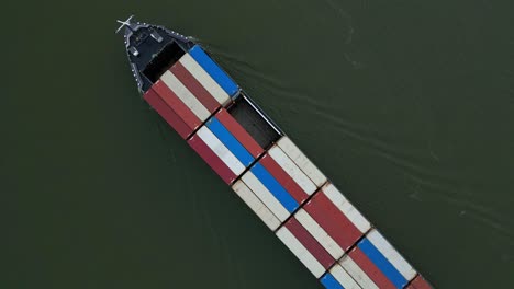 Aerial-Top-Down-View-Of-Cargo-Containers-On-Ship