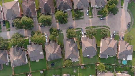Vogelperspektive-Auf-Vorstadthäuser-Außerhalb-Von-Houston,-Texas