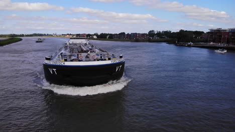 Forward-Bow-Of-VT-Vorstenbosch-Navigating-River-Noord