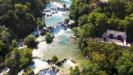 Skradinski-buk-waterfall-in-Krka-National-Park,-Croatia