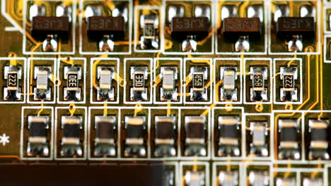 Macro-Of-The-Ports-And-Wires-Of-A-Main-Circuit-Board