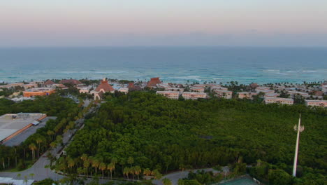 Aerial-view-of-Tulum-city-and-beach-in-Mexico