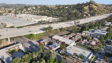 Glendale-Kalifornien-Drohne-4k-Ansicht