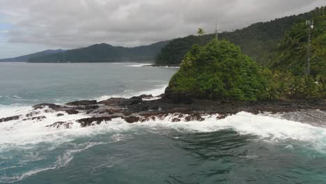 Cape-Utumauú,-Samoa---Drone
